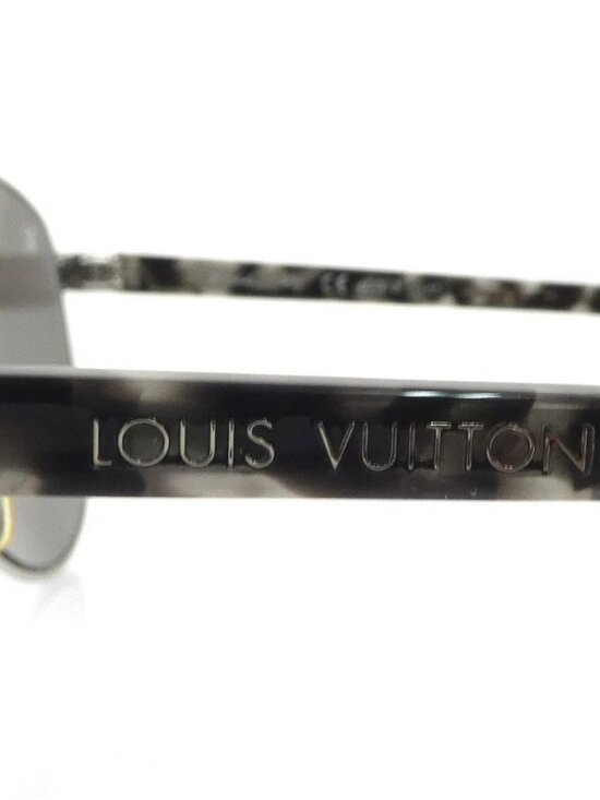 Auth LOUIS VUITTON Sunglasses Black/Silver Plastic/Metal - r10793a main image 7